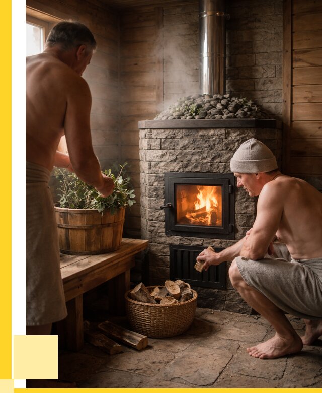 Банные печи под ключ в Саратове от 46049 р. | ЭриданСрт кирпичная