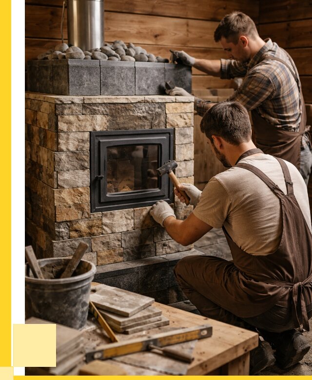 Облицовка банной печи в Саратове от 15350 р. | ЭриданСрт