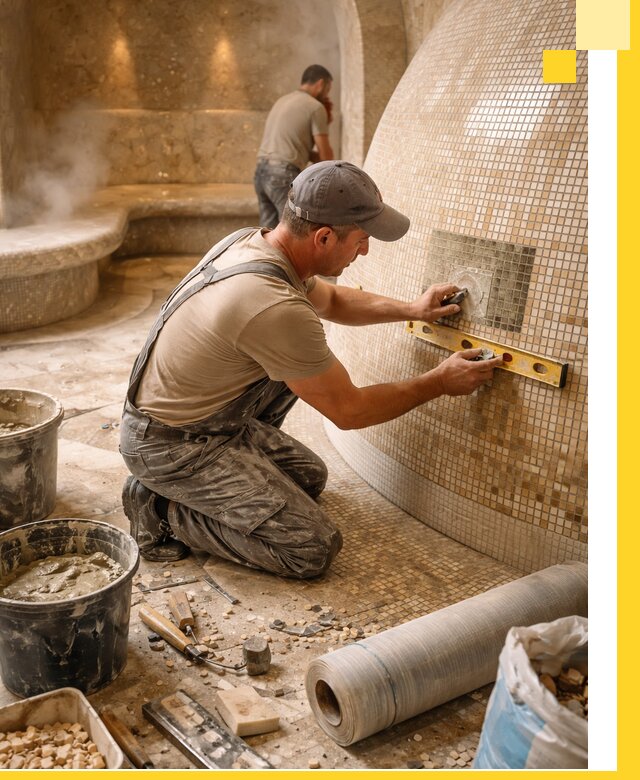 Хамам под ключ в Саратове: проектирование, строительство, отделка