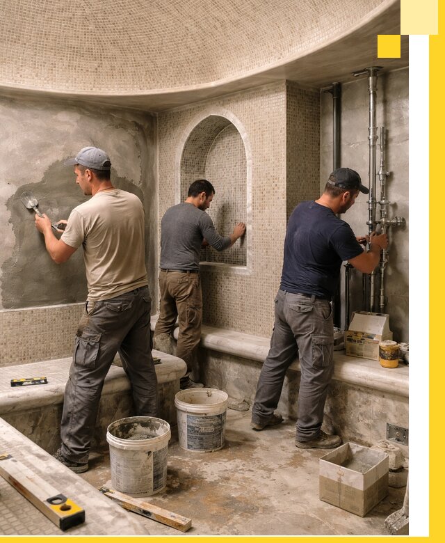 Профессиональный монтаж хамамов под ключ в Саратове с гарантией