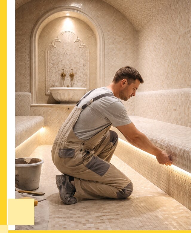 Отделка хамамов под ключ в Саратове от 5628 р. | ЭриданСрт