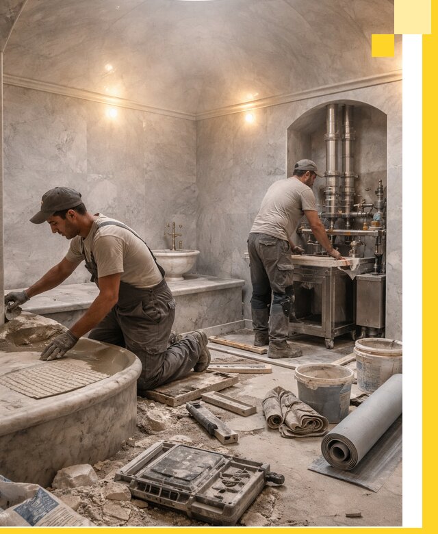 Строительство турецких бань хаммам под ключ в Саратове