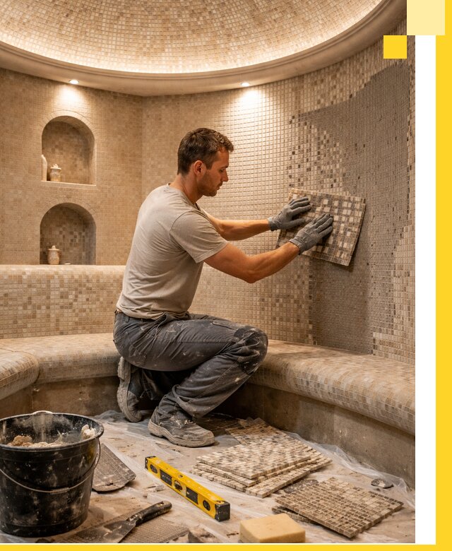 Устройство и монтаж домашнего хамама под ключ в Саратове