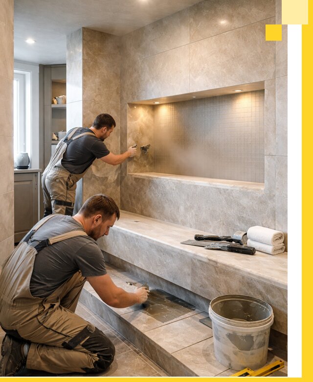 Профессиональное строительство хамама в квартире в Саратове