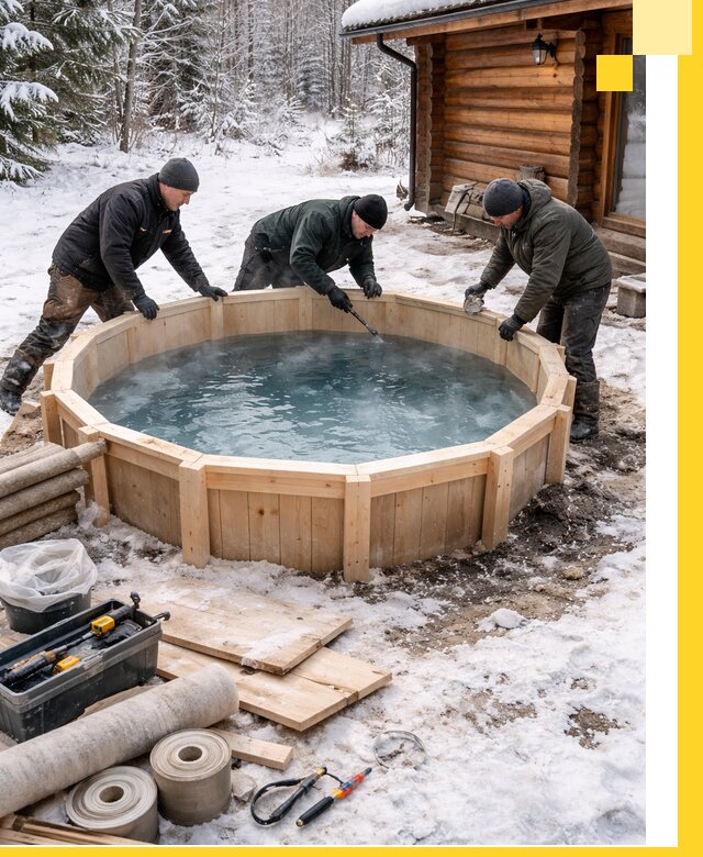 Изготовление и установка ледяных купелей под ключ в Саратове