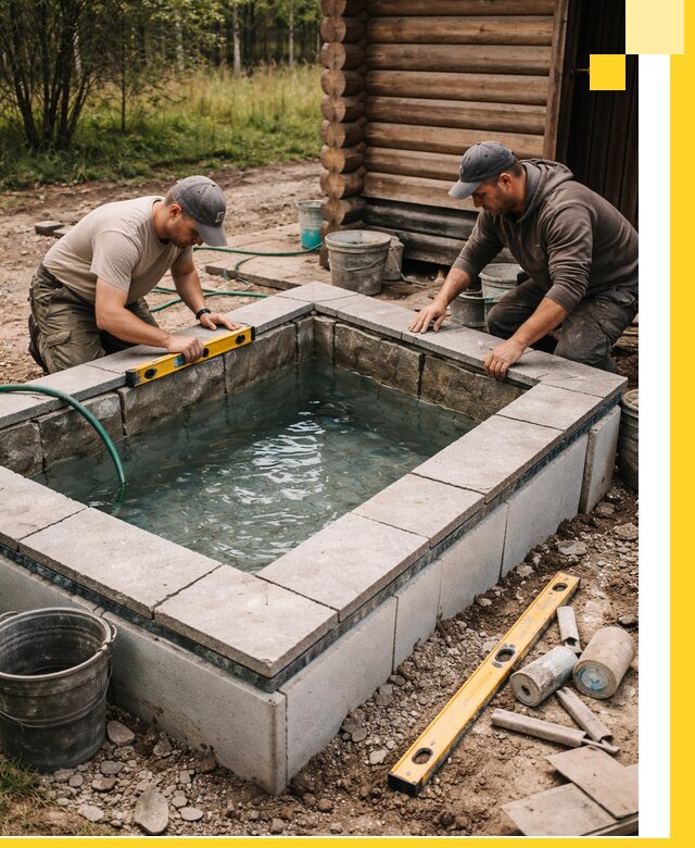 Изготовление и установка холодных купелей под ключ в Саратове